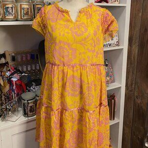 Umgee Tiered mini dress (New Medium)